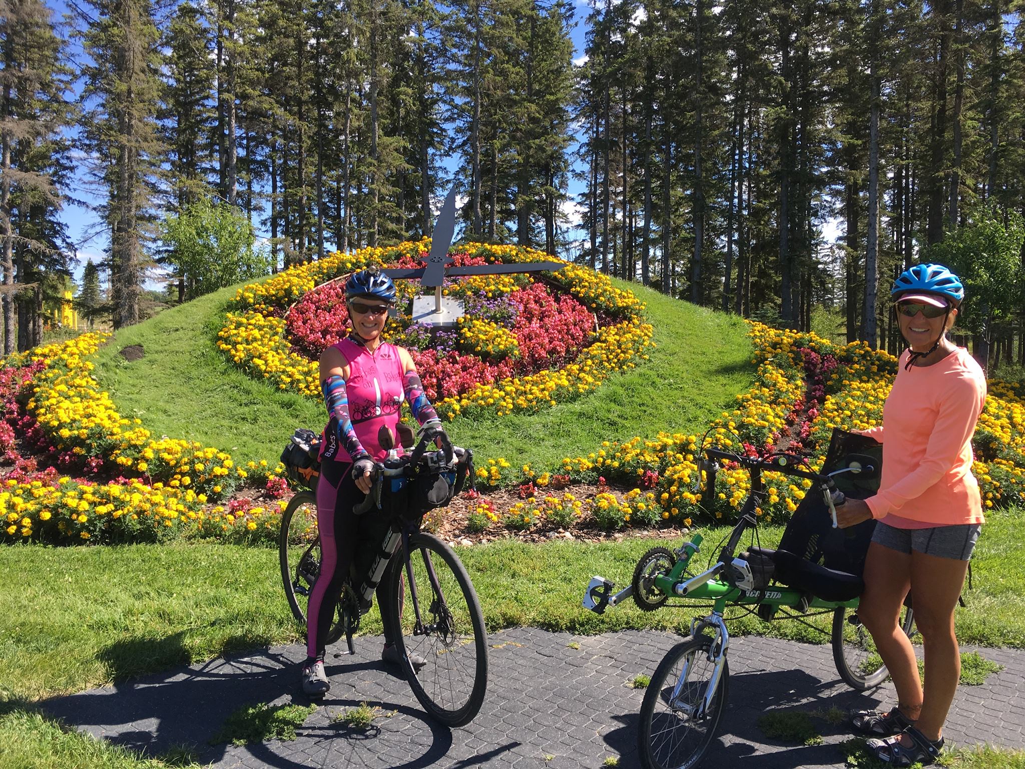 Bikers By Floral Clock (2) (1)